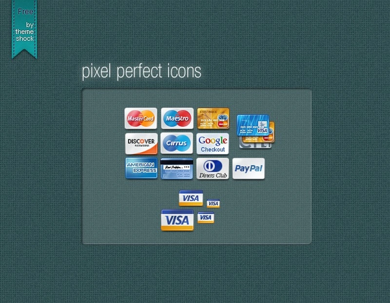 48 Pixel Perfect Credit Card icons