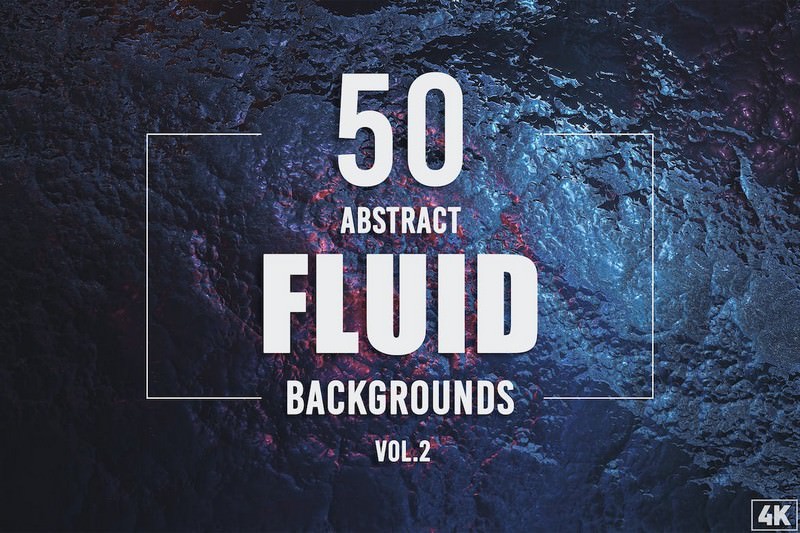 50 Abstract Fluid Backgrounds - Vol. 2
