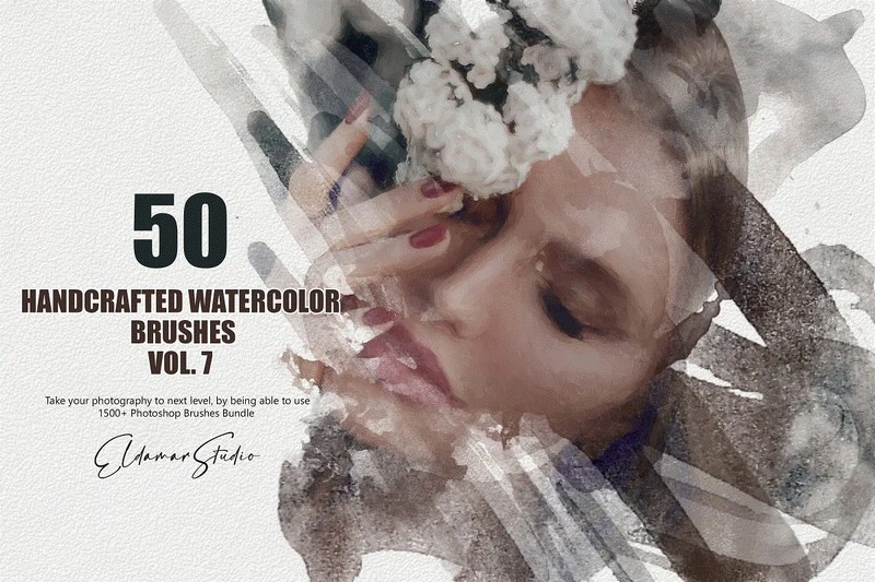 50 Handcrafted Watercolor Brushes 7