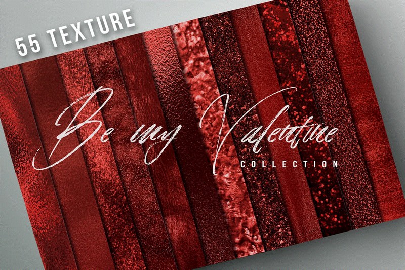 55 Valentine Red Glitter Textures
