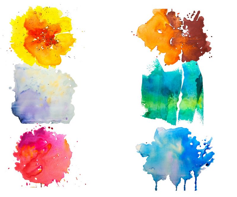 6 Watercolor Textures Vol.1