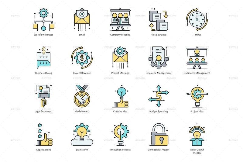 74 Project Management Icons