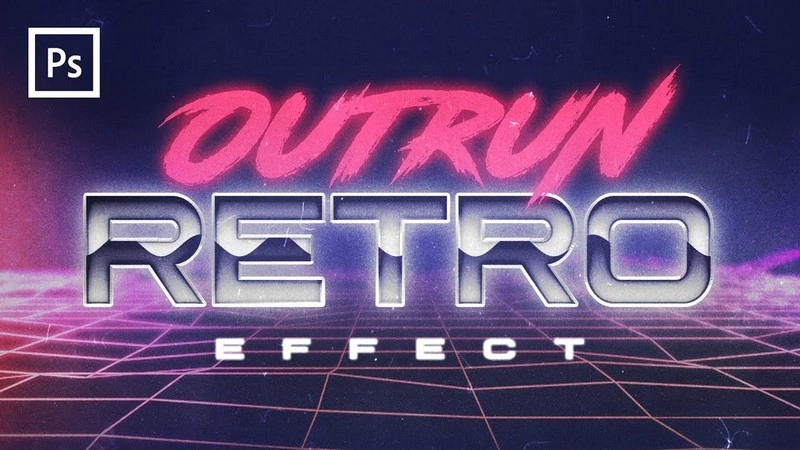 80s Retro Text Effect