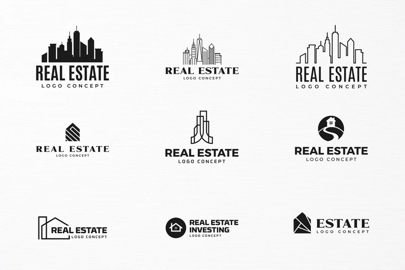 9 Real Estate Logo Bundle Set