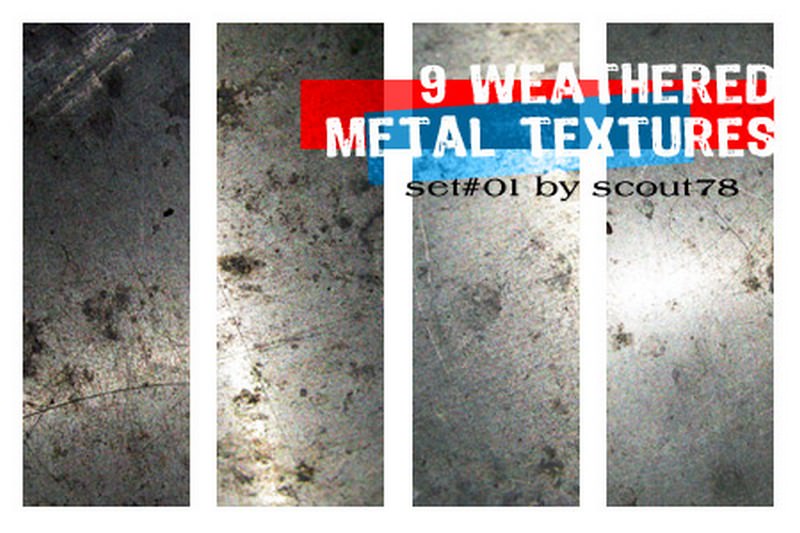 9 Weathered Metal Textures