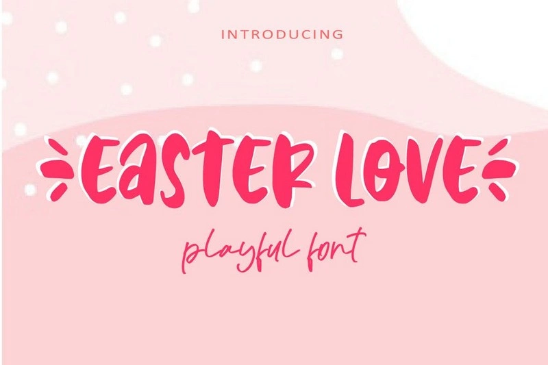 AM Easter Love - Playful Font