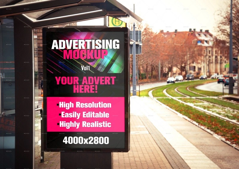 Advertising Billboard Mockup