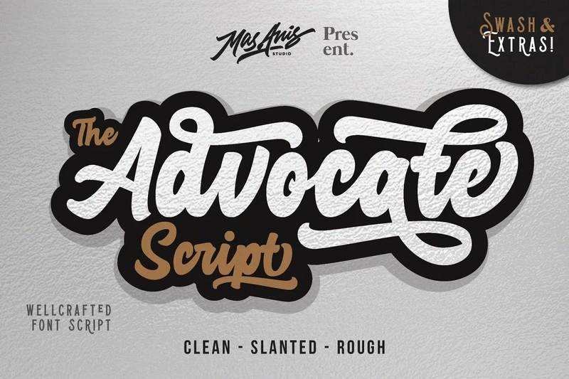 Advocate Sticker Script 4 Style + Extras
