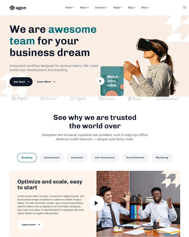 Agon - Multipurpose Agency Bootstrap 5 Template