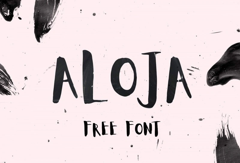 Aloja Free Handwriting Brush Font