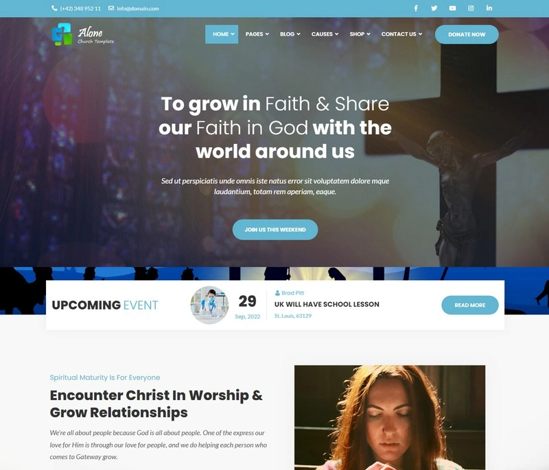 20 Best Church WordPress Themes in 2024 - Templatefor