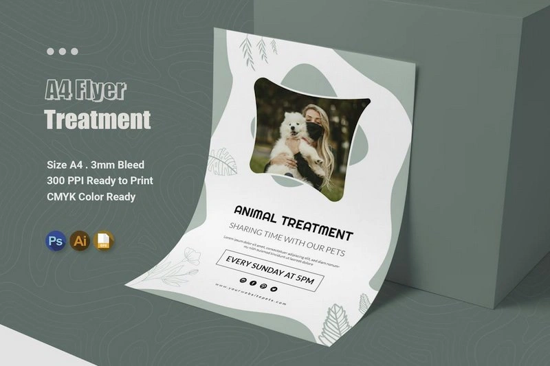 Animal Treatment Pets - Flyer