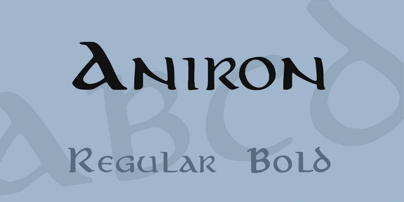 Aniron Font Family