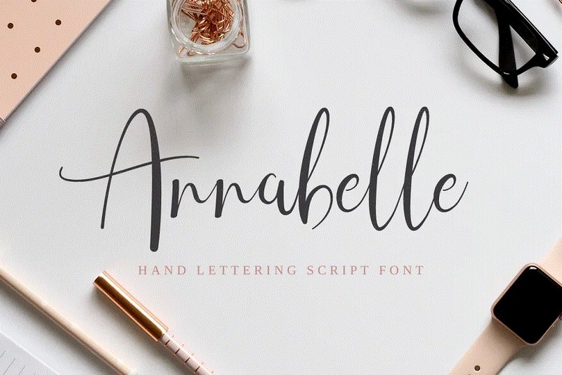 Annabelle Hand Lettering Script Font