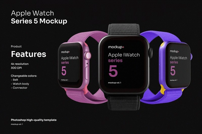 Apple Watch Series 5 Mockup