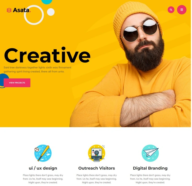 Asata - Creative Digital Agency Portfolio Template