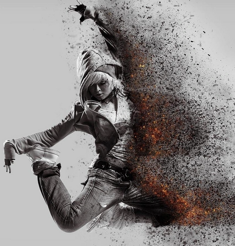Ashes & Embers Dispersion Action in Adobe Photoshop