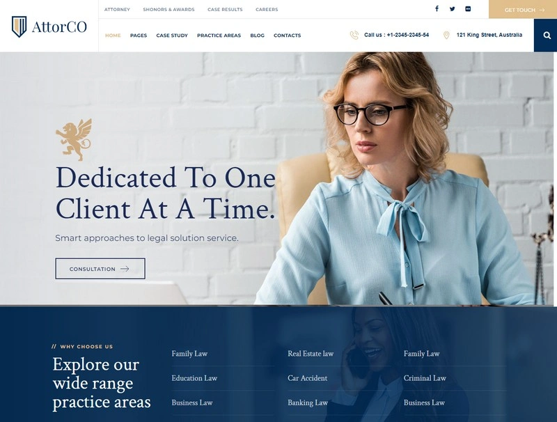AttorCO Lawyers HTML Template
