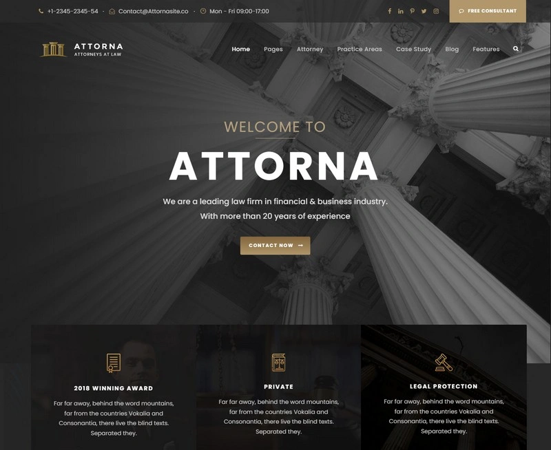 Attorna - Law, Lawyer & Attorney