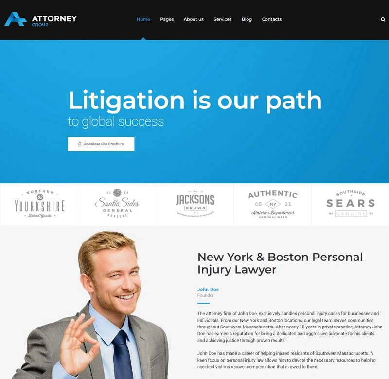 Attorney Group - Law Firm Theme