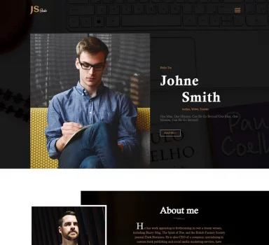 Author Free HTML5 Website Template