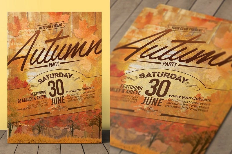 Autumn Event Flyer Invitation