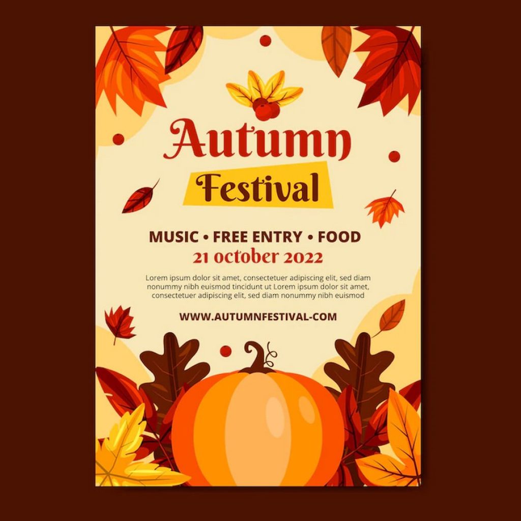 Autumn Festival Hand Drawn Flat Flyer