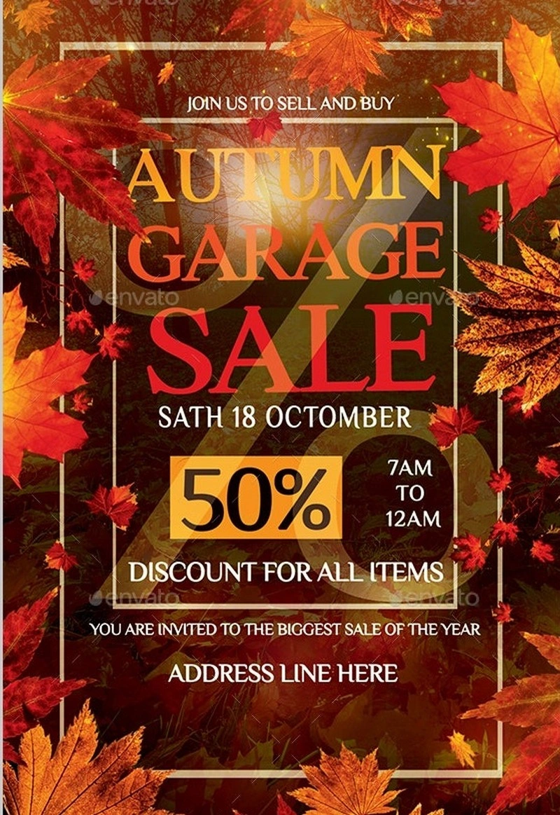 Autumn Garage Sale Flyer