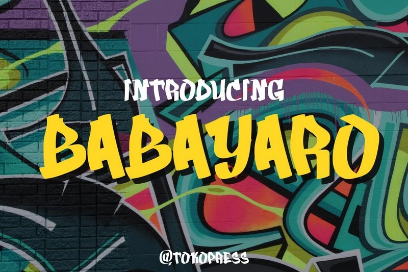 Babayaro Graffiti Font