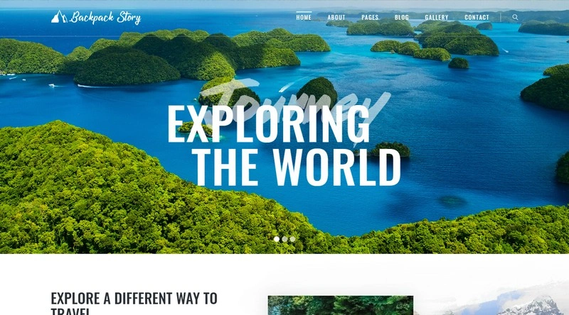 Backpack Story - Travel Agency Multipage Modern Joomla Template