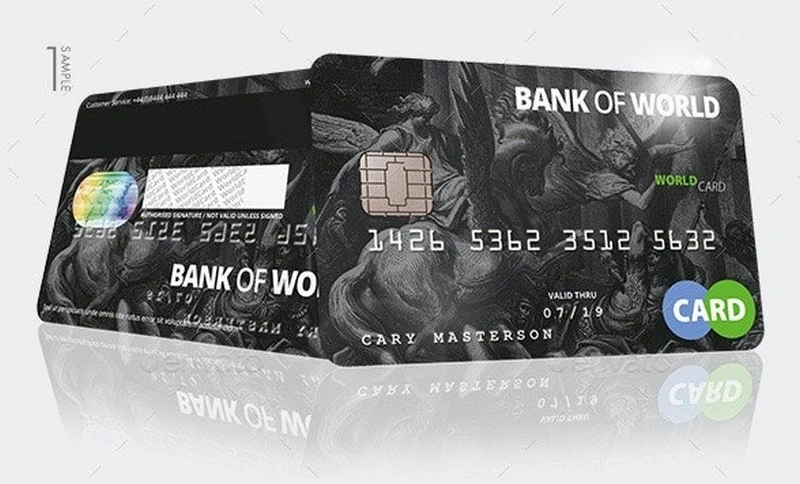 Bank Card Credit Card CashCard Mock-Up