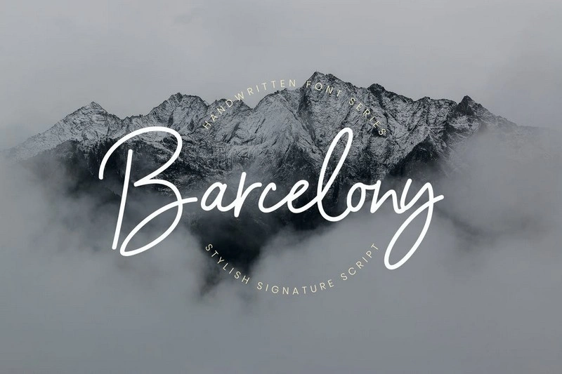 Barcelony Signature Business Font