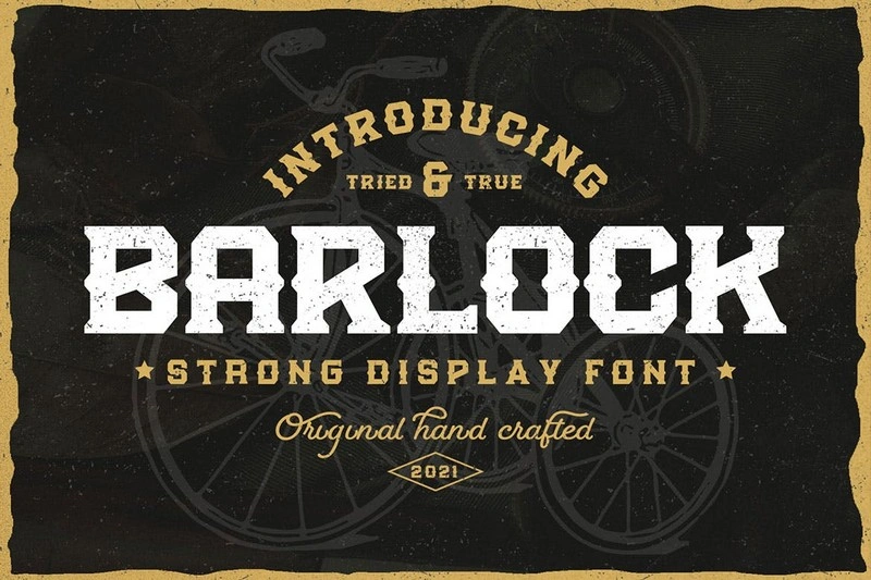 Barlock - Strong Display Font