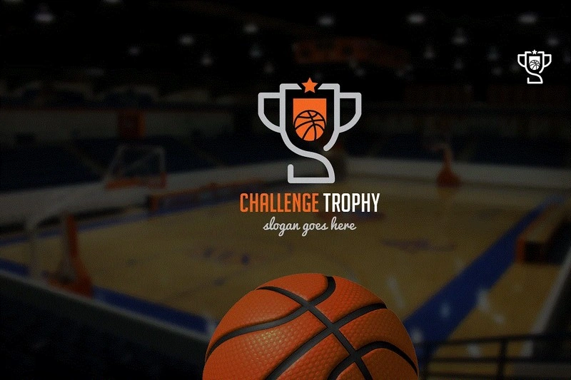 Basketball Challenge Trophy Logo
