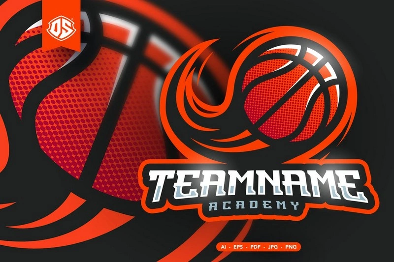 Basketball Sport Mascot Logo