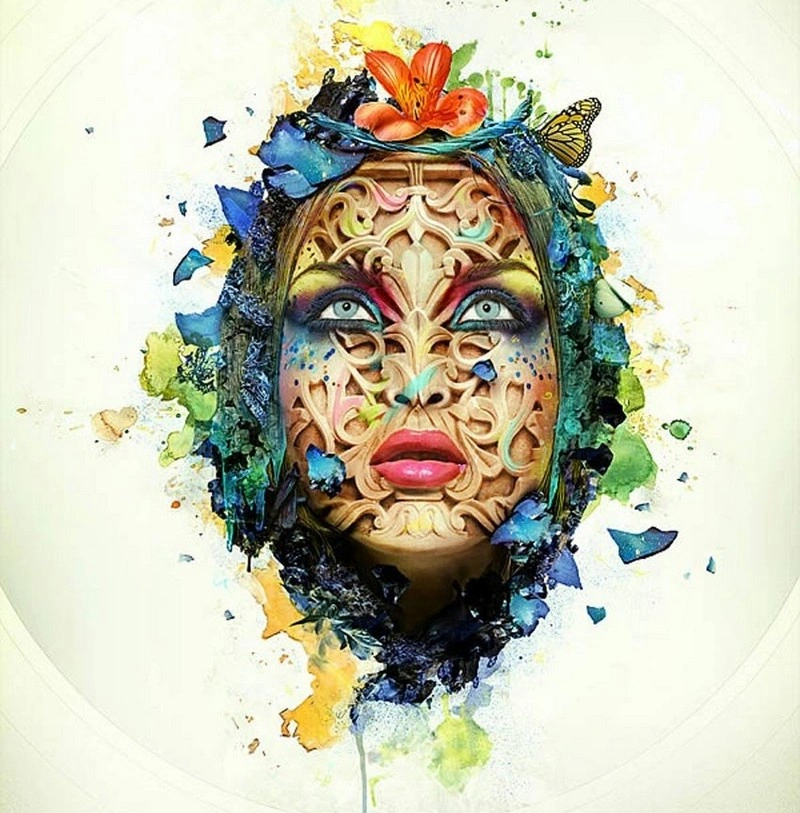 Beautiful Abstract Portrait in Photoshop