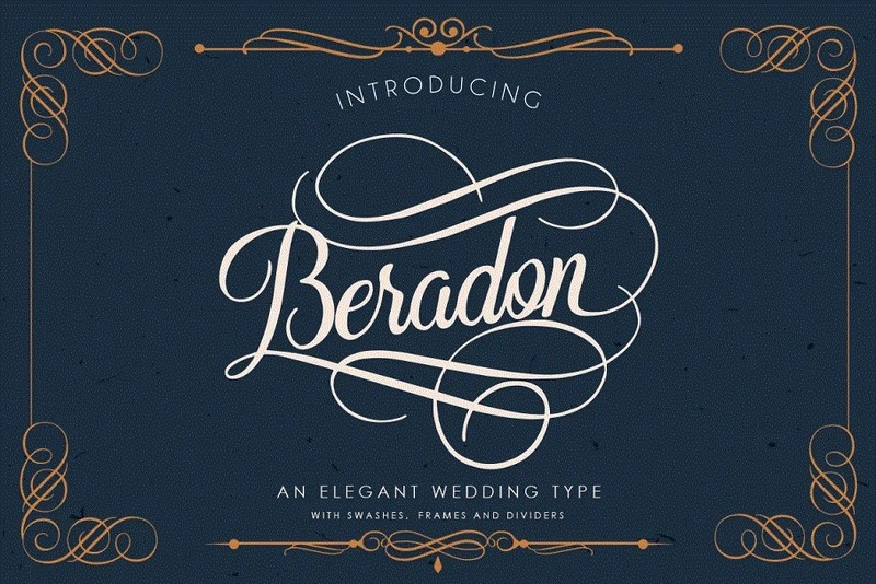 Beradon Script -Elegant Wedding Font