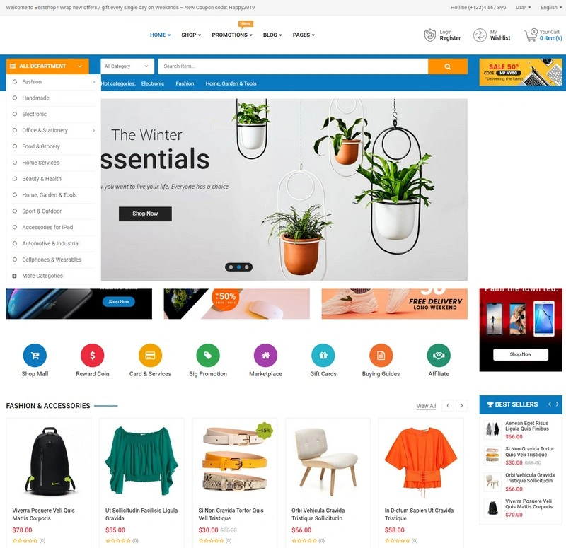 BestShop - Multi Vendor MarketPlace WordPress Theme