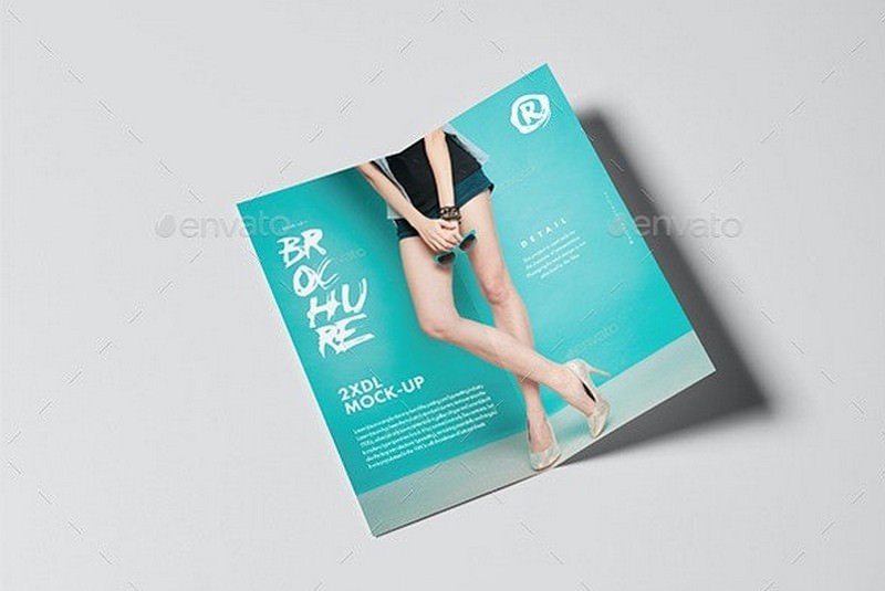 Bi-Fold DL Brochure Mock-up