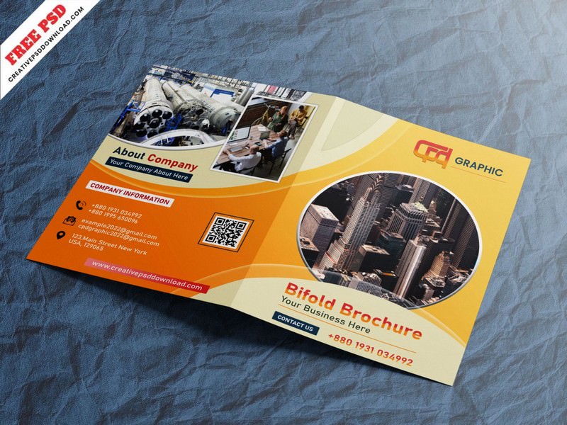 Bi-fold Brochure Template Free