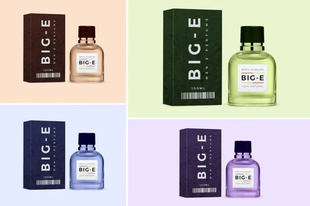 Big - E Perfume Mockup