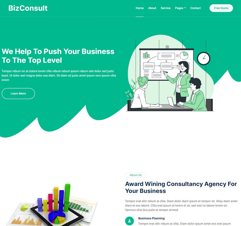 BizConsult – Consulting HTML Template