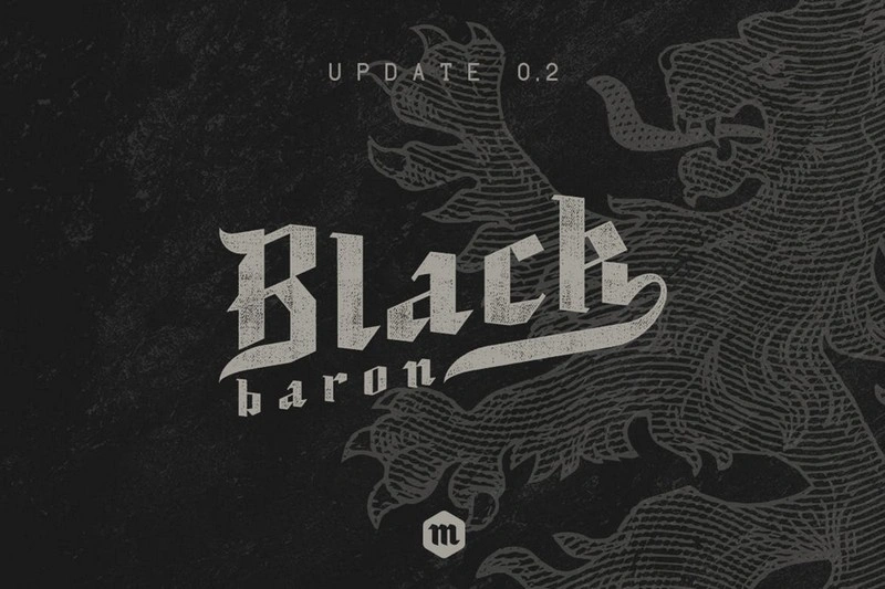 Black Baron Typeface Medieval Font