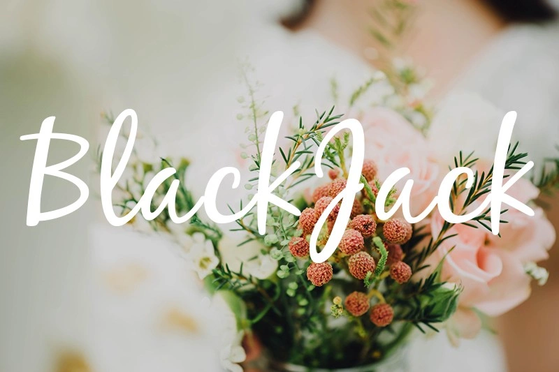 BlackJack font by Typadelic