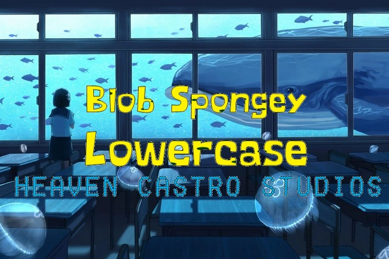 Blob Spongey Lowercase Font