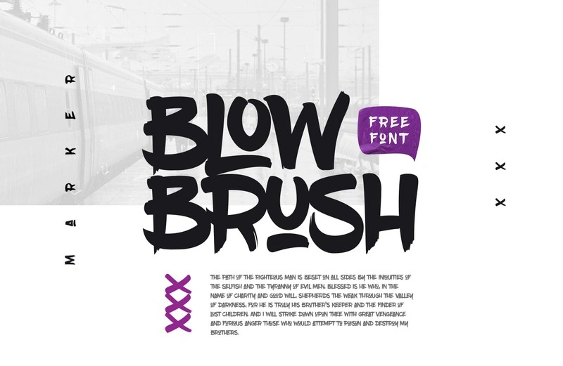BlowBrush Free Font