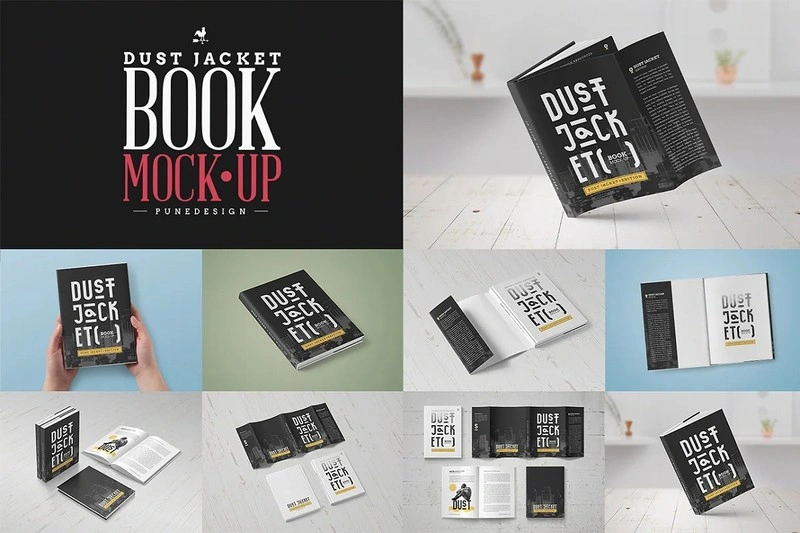 Book Mock-Up Dust Jacket Edition