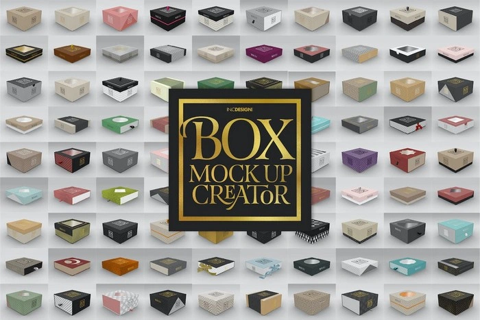 Box Mockup Creator - Square Box