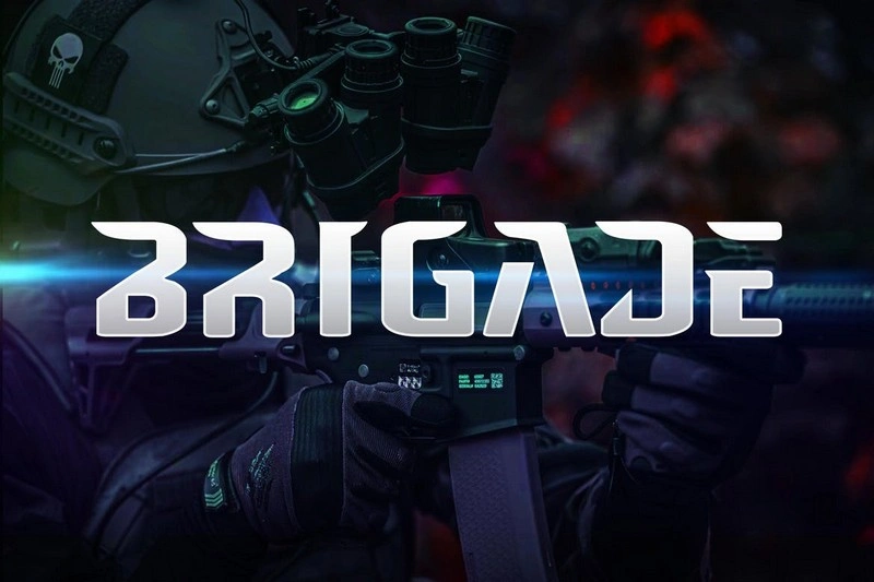 Brigade - Modern Techno Military Font Typeface