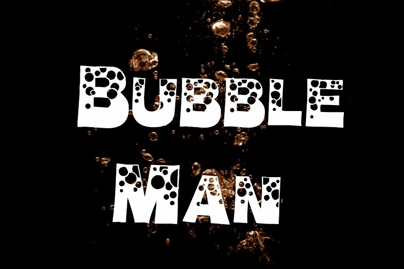 BubbleMan Font